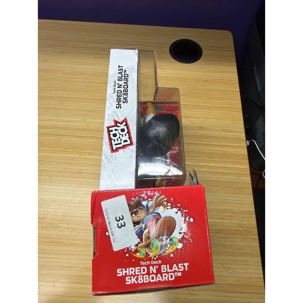 Tech Deck Shred N Blast SK8Board Figure Ramp Launcher Set New Sealed